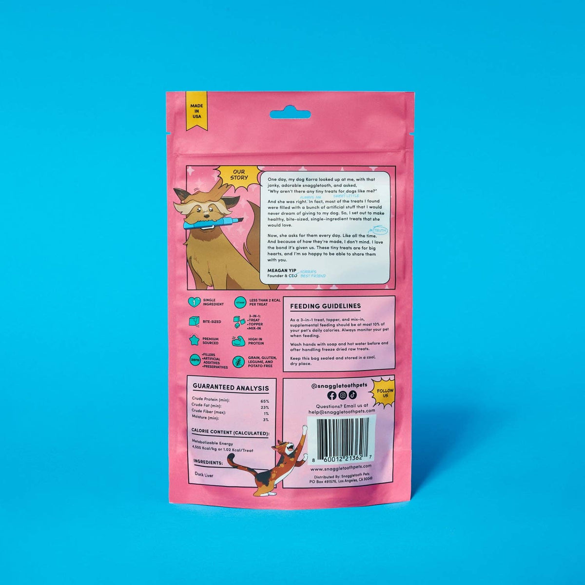 Snaggle Tooth Duck Liver Teeny Tiny Treats