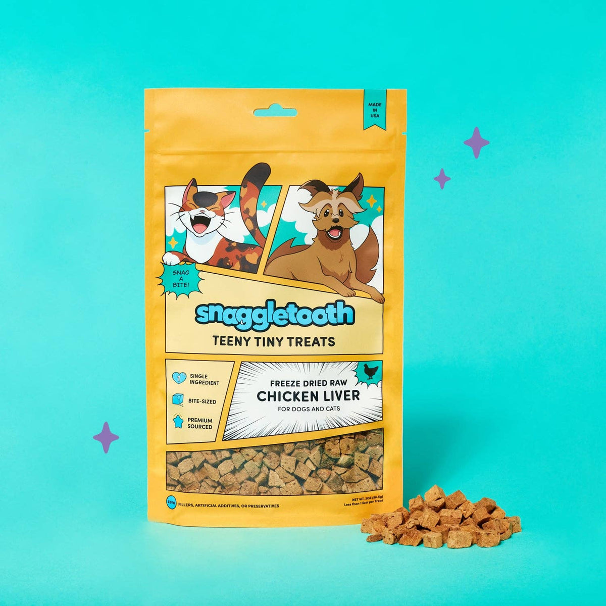 Snaggle Tooth Chicken Liver Teeny Tiny Treats