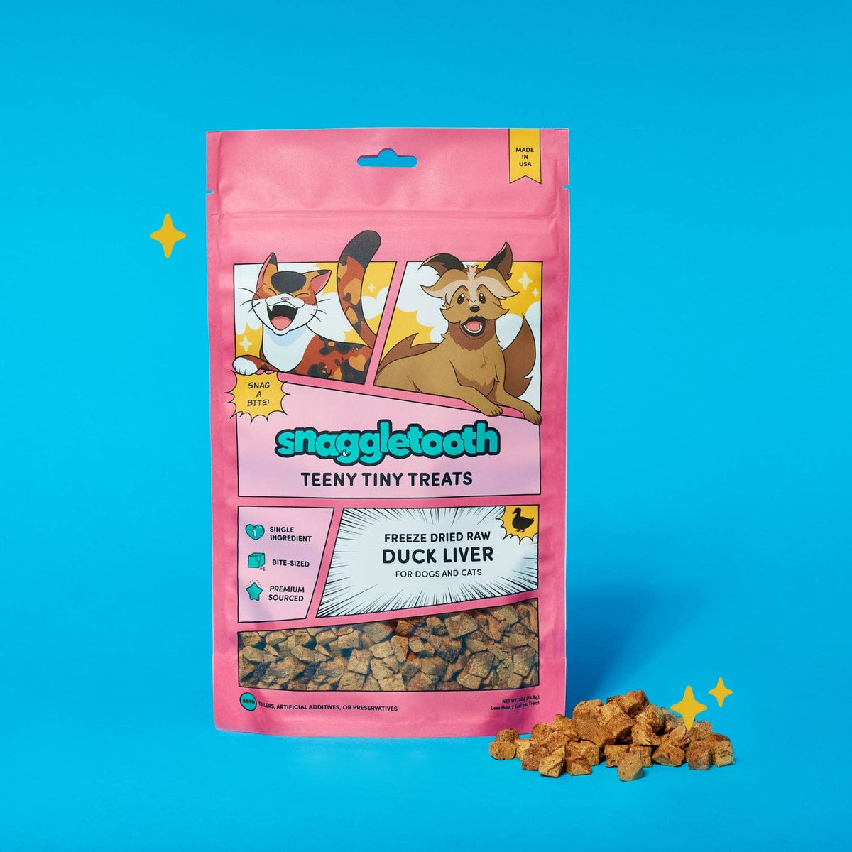 Snaggle Tooth Duck Liver Teeny Tiny Treats
